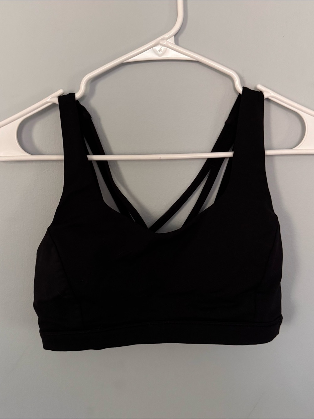 Lululemon Free To Be Bra Black Size 6 Strappy Back Low Impact Yoga Sports Bra